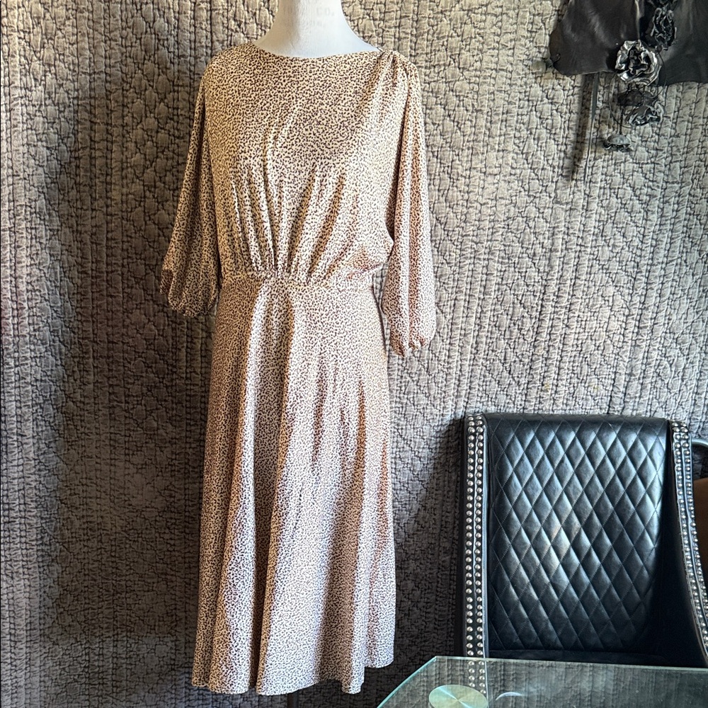 Chic Tan Midi Dress for Women